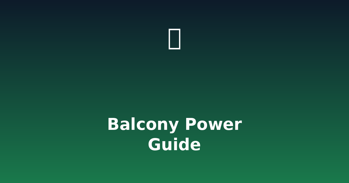 Portable solar panels on a rented flat balcony