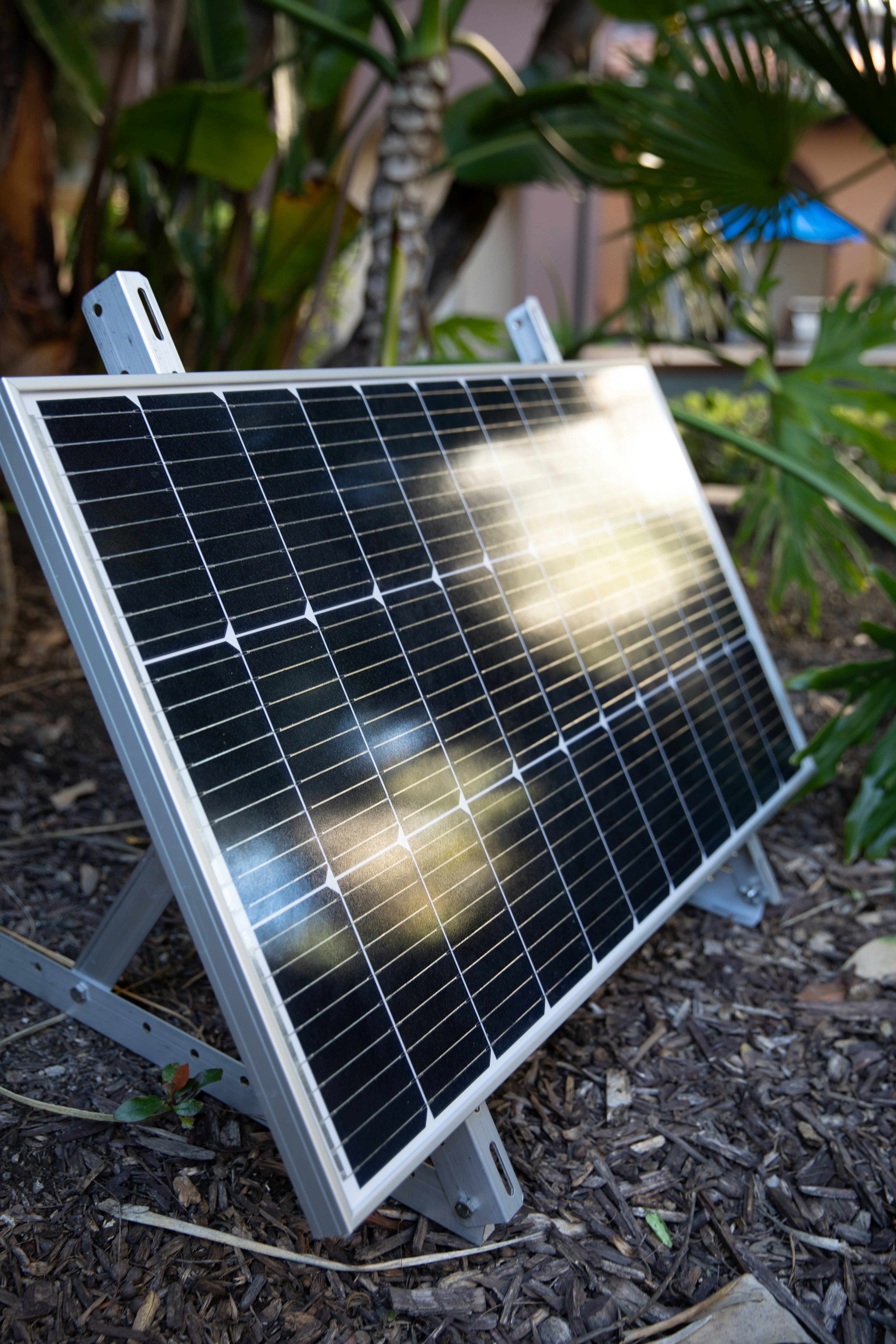 Renter installing balcony solar panel